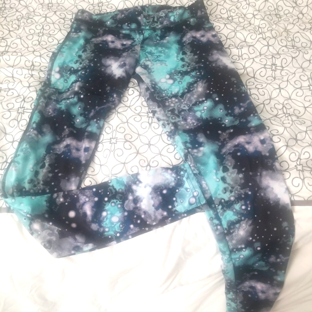 Galaxy Print Spandex Pants/Leggings